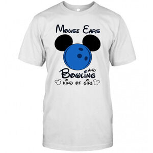 Mickey Mouse Ears And Bowling Kind Of Girl Shirt T-Shirt